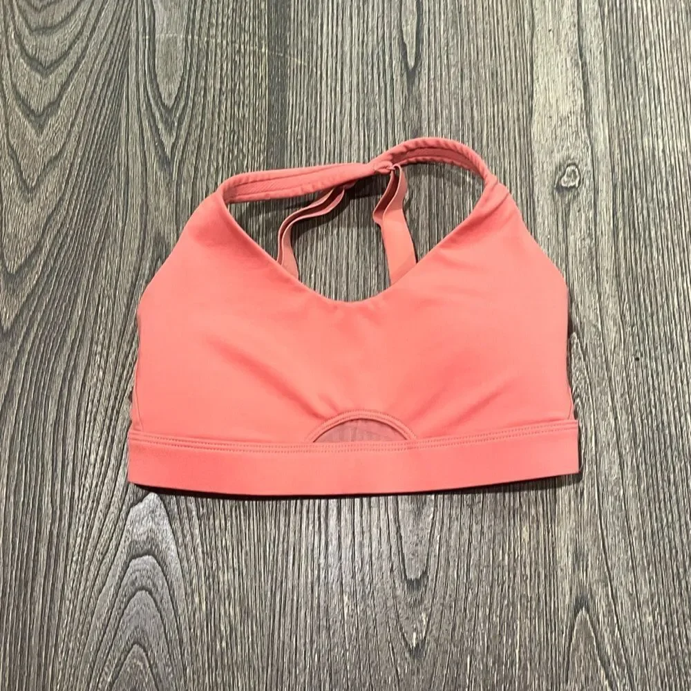 Victoria's Secret Sport Womens Sports Bra Pullover Criss Cross Back Pink Size XS